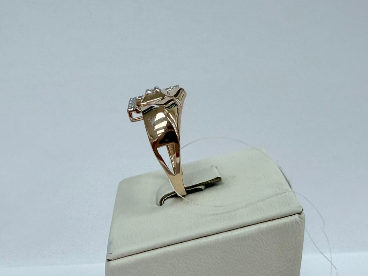 КОЛЬЦО С КАМНЯМИ (Au 585)