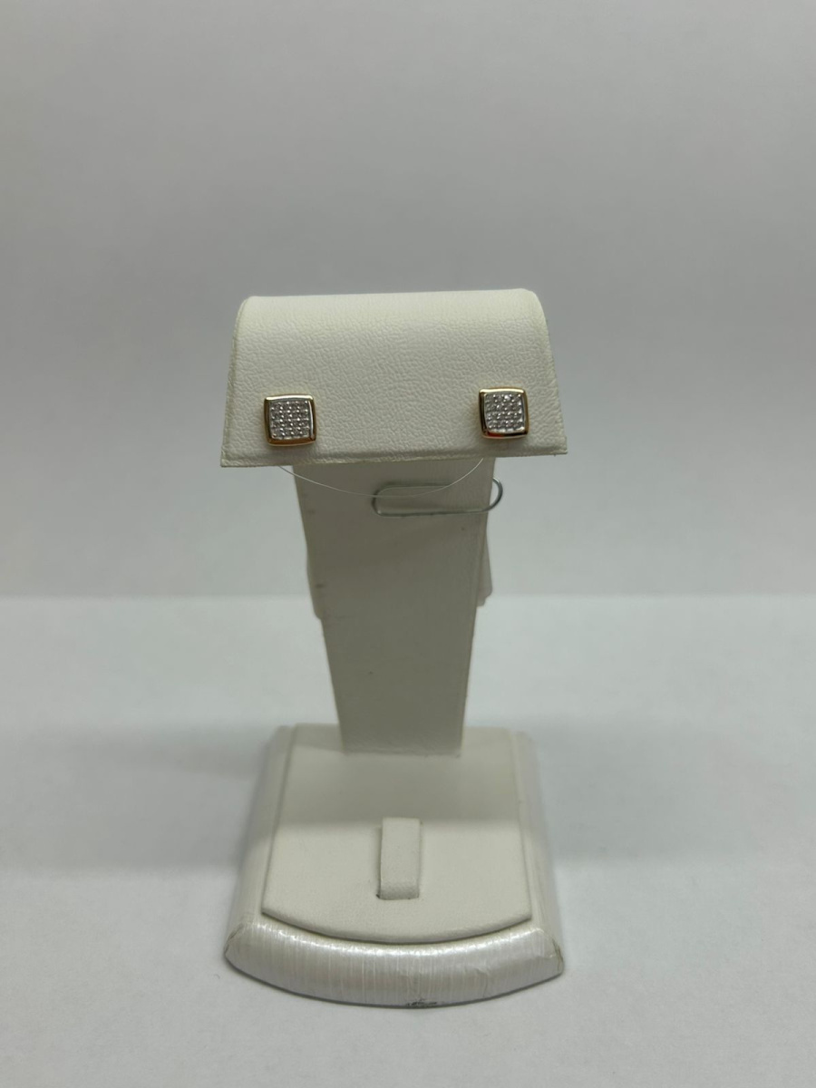 СЕРЬГИ ПУСЕТЫ с камнями (Au 585)