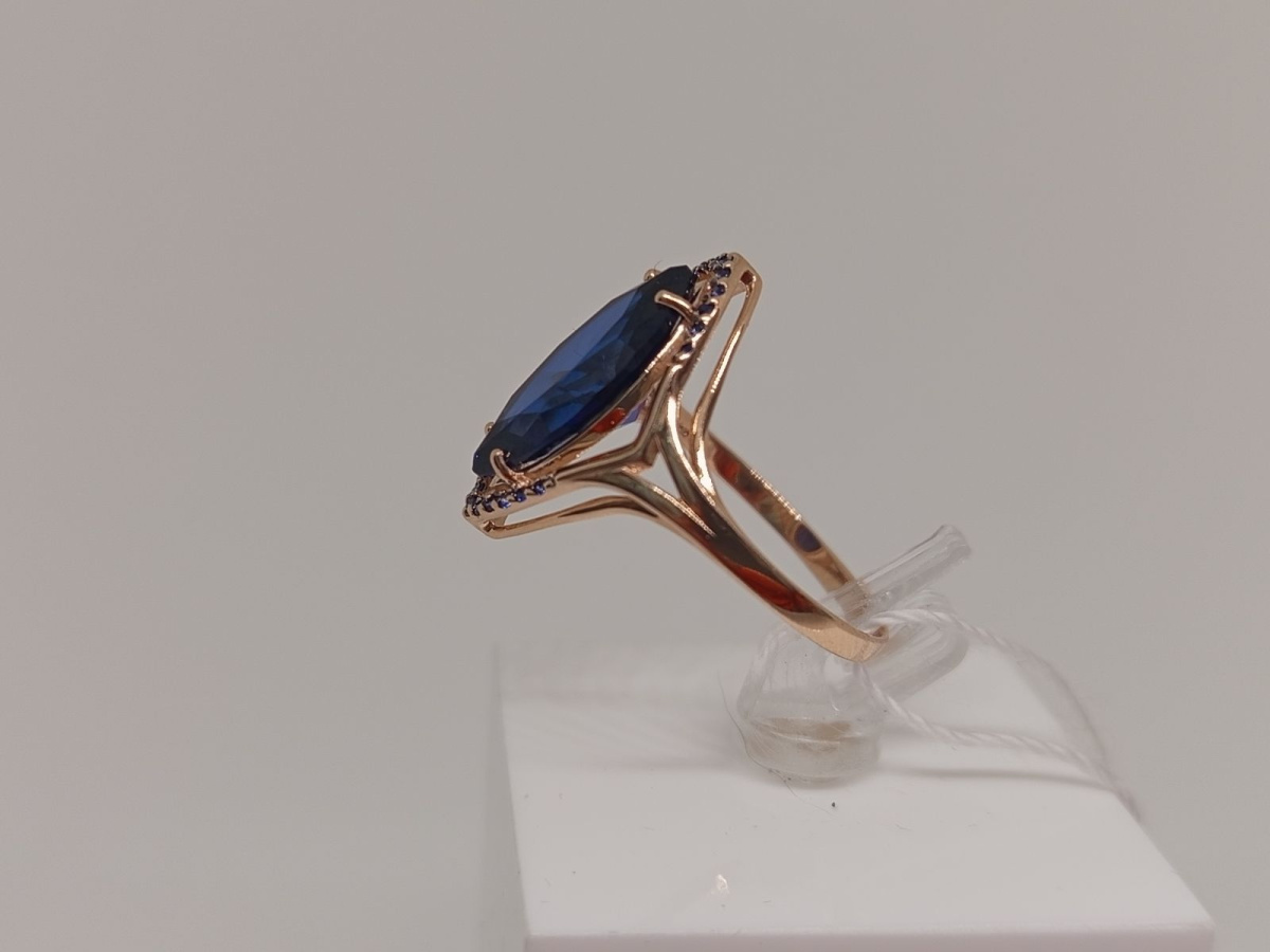 КОЛЬЦО С КАМНЯМИ (Au 585)