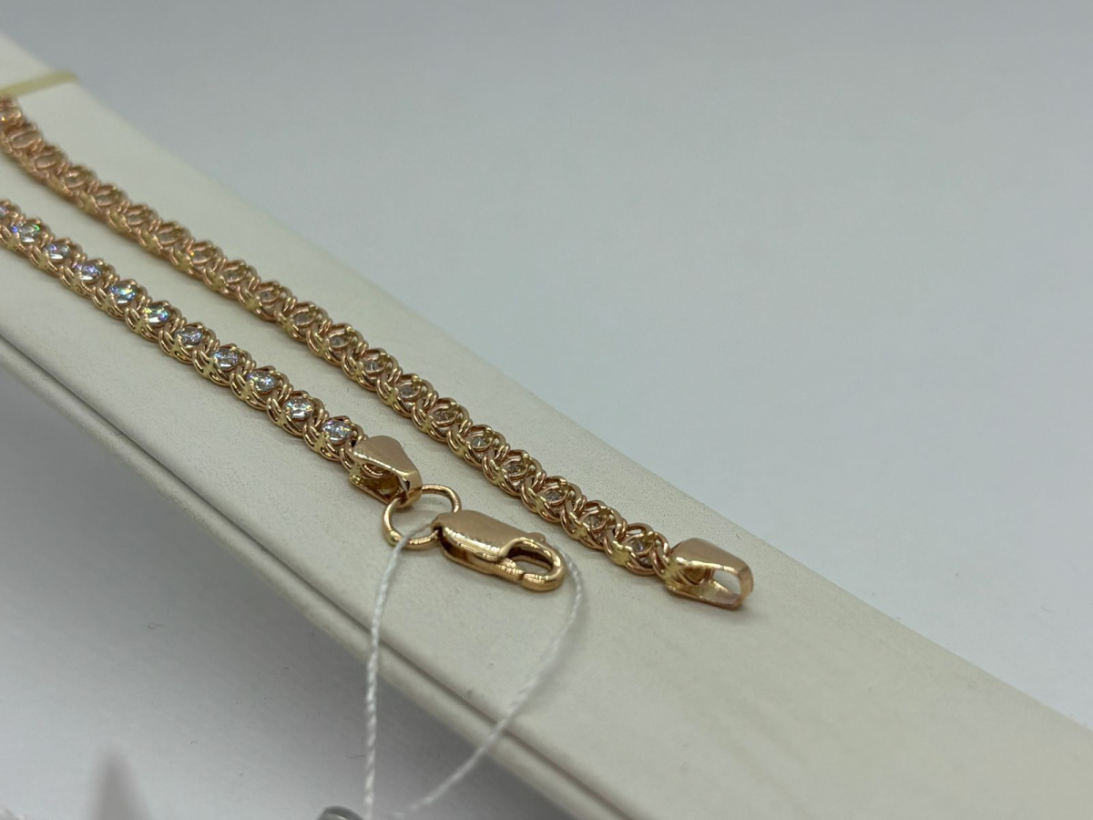 БРАСЛЕТ С КАМНЯМИ (Au 585)