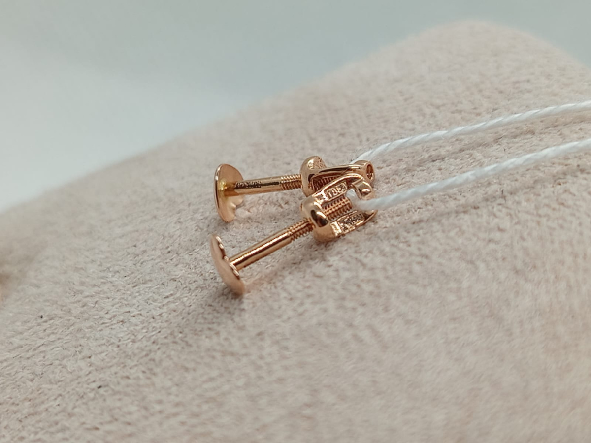 СПУС585 СЕРЬГИ ПУСЕТЫ (Au 585)