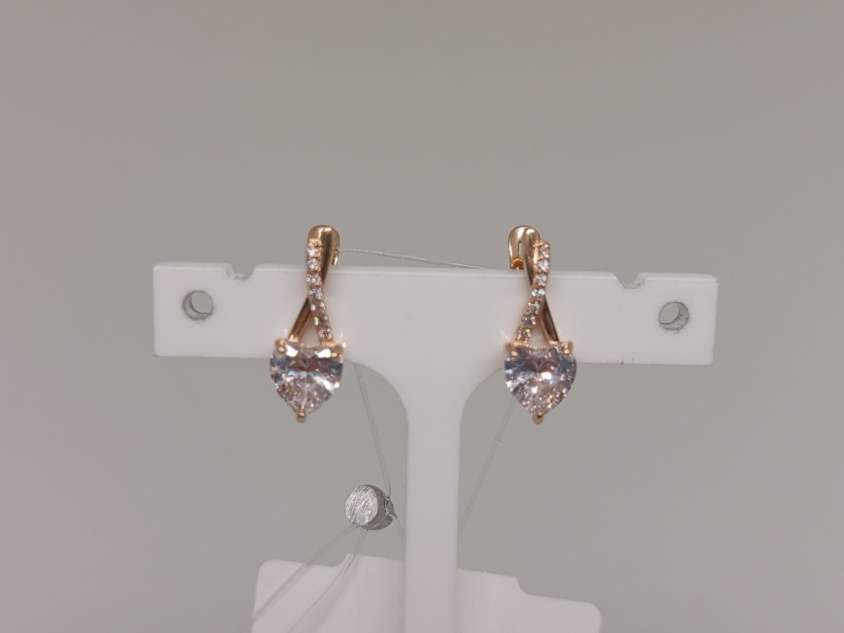 СЕРЬГИ С КАМНЯМИ (Au 585)