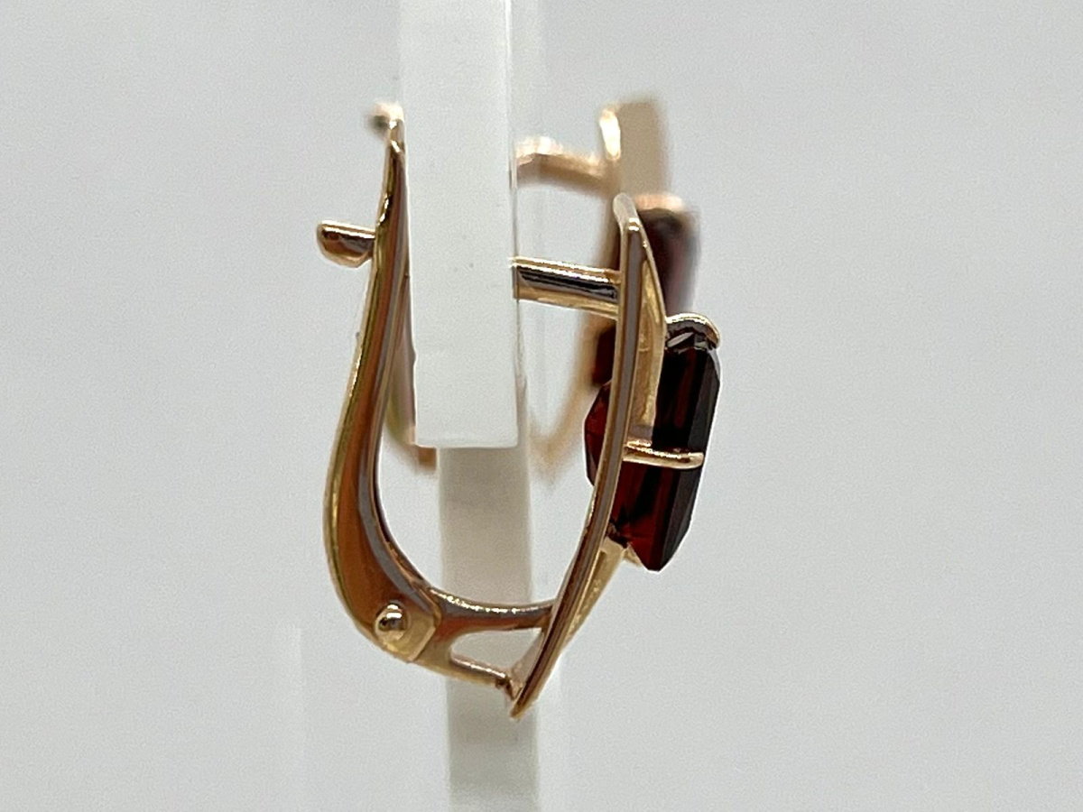 СЕРЬГИ ГРАНАТ (Au 585)