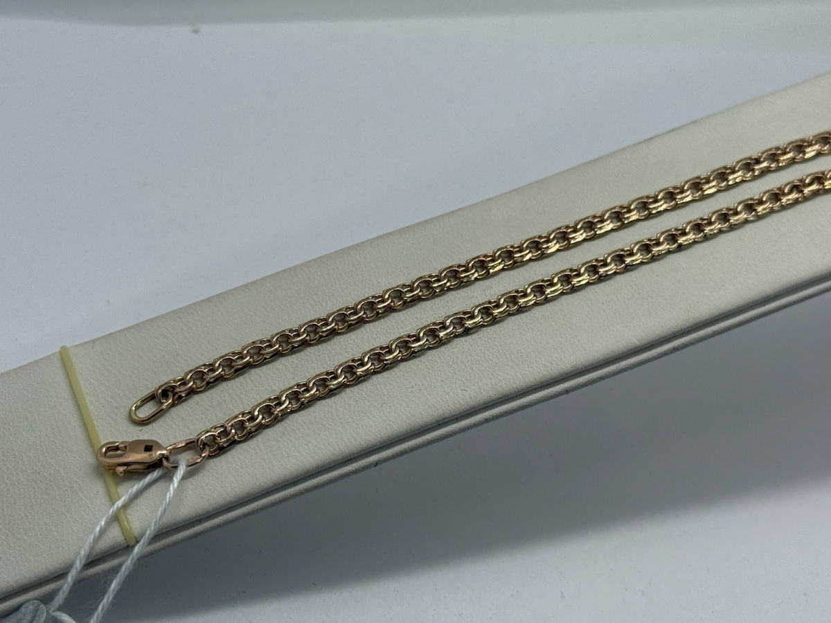 БЛБ585 БРАСЛЕТ ПОЛНОВЕСНЫЙ Бисмарк (Au 585)