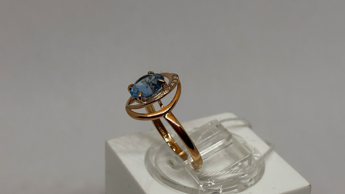 КОЛКМИ585 КОЛЬЦО С КАМНЯМИ (Au 585)