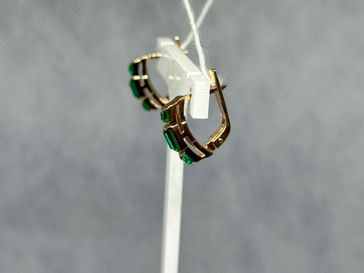 СЕРЬГИ С КАМНЯМИ (Au 585)