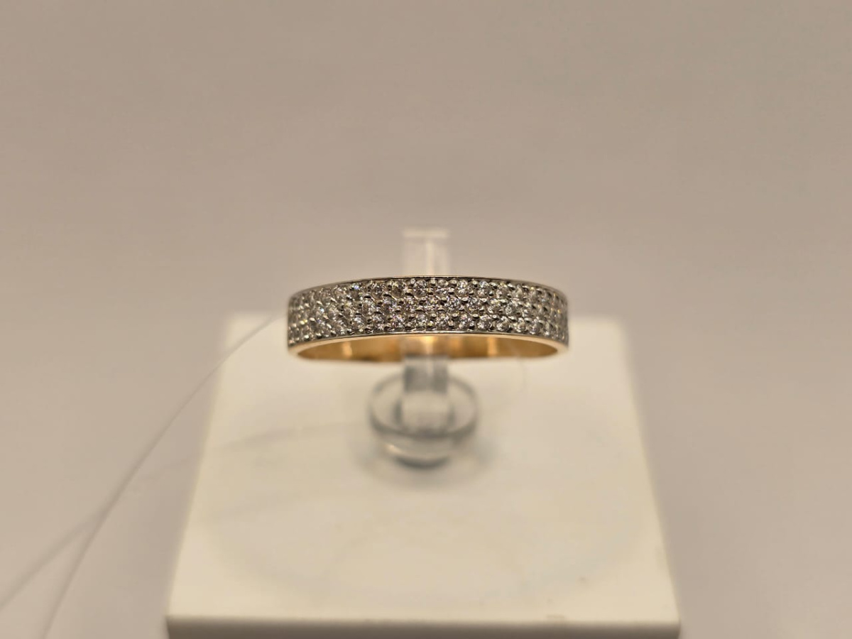 КОЛЬЦО С КАМНЯМИ (Au 585)