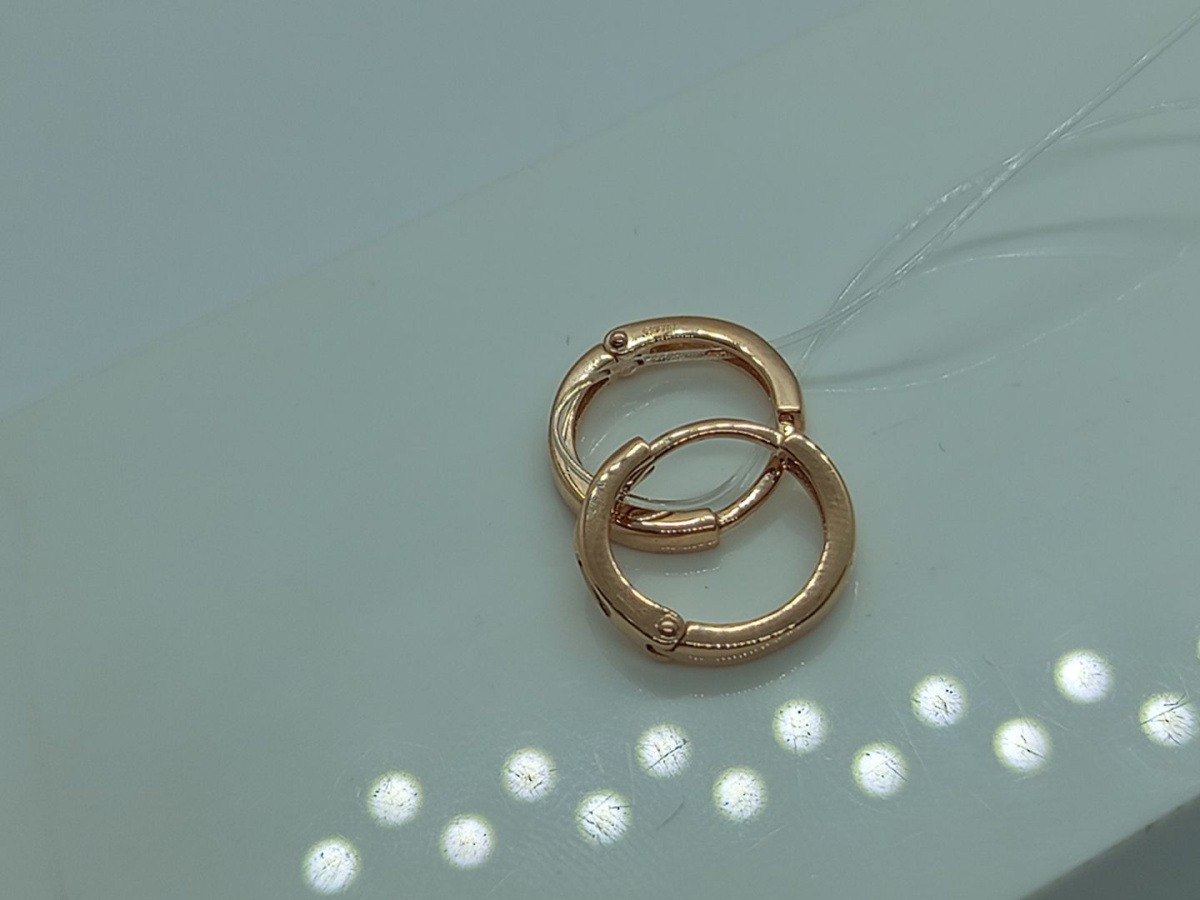 СЕРЬГИ КОНГО без камня (Au 585)