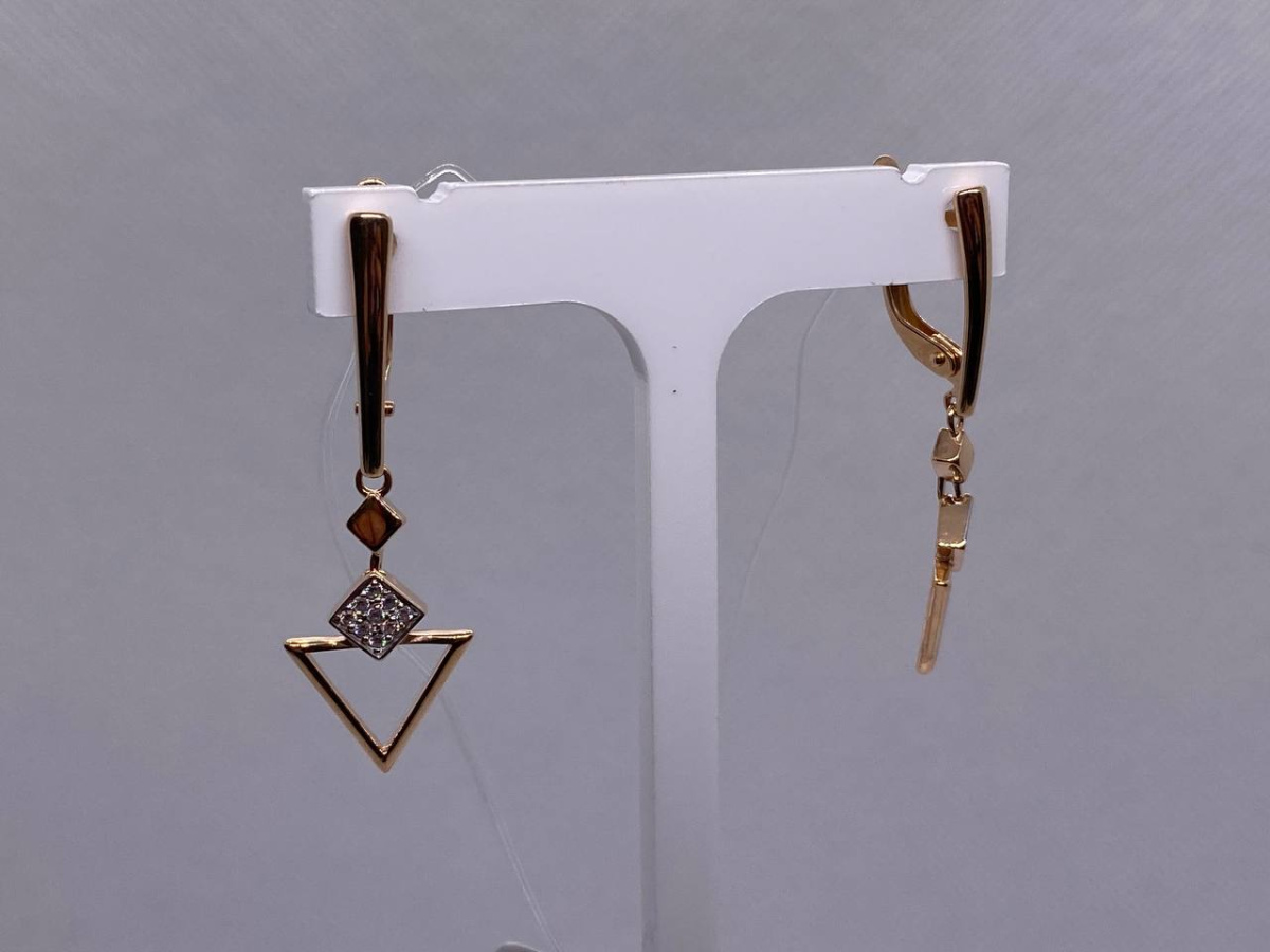 04-62-0386-00 СЕРЬГИ С КАМНЯМИ (Au 585)