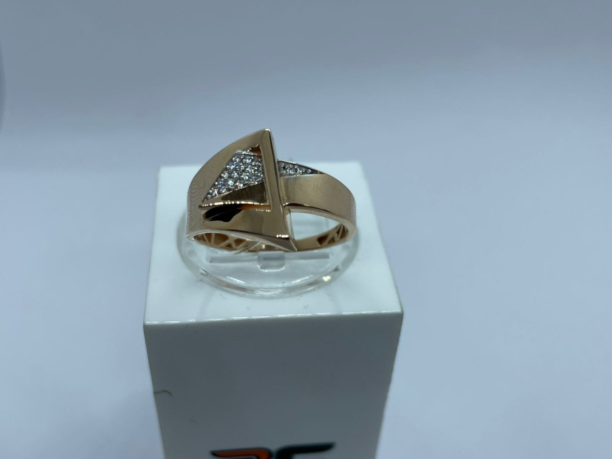 КОЛЬЦО С КАМНЯМИ (Au 585)