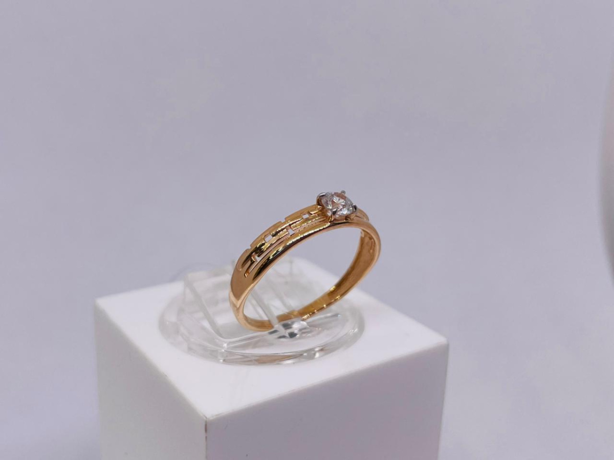 КОЛЬЦО С КАМНЕМ (Au 585)