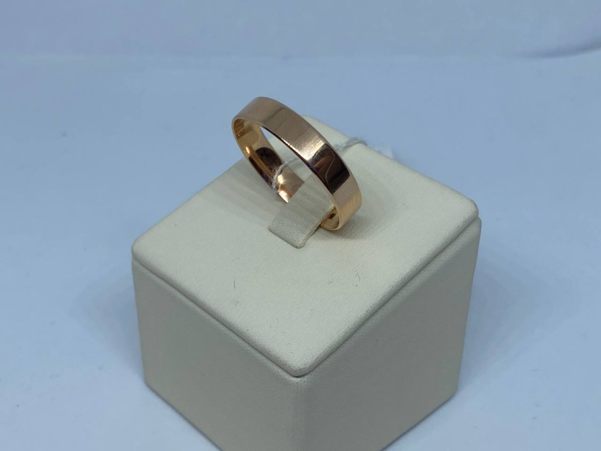 КОЛЬЦО ОБРУЧАЛЬНОЕ гладкое (Au 585)