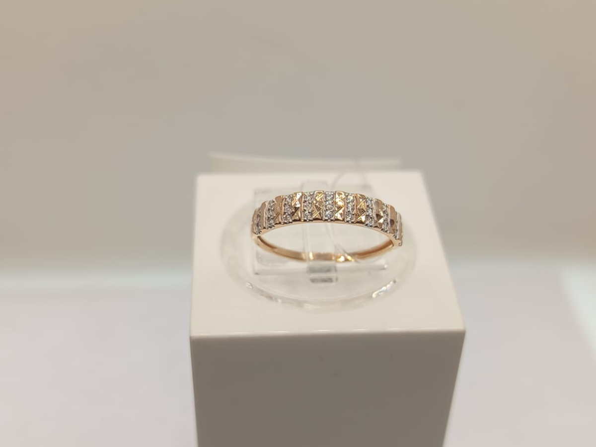 КОЛЬЦО С КАМНЯМИ (Au 585)