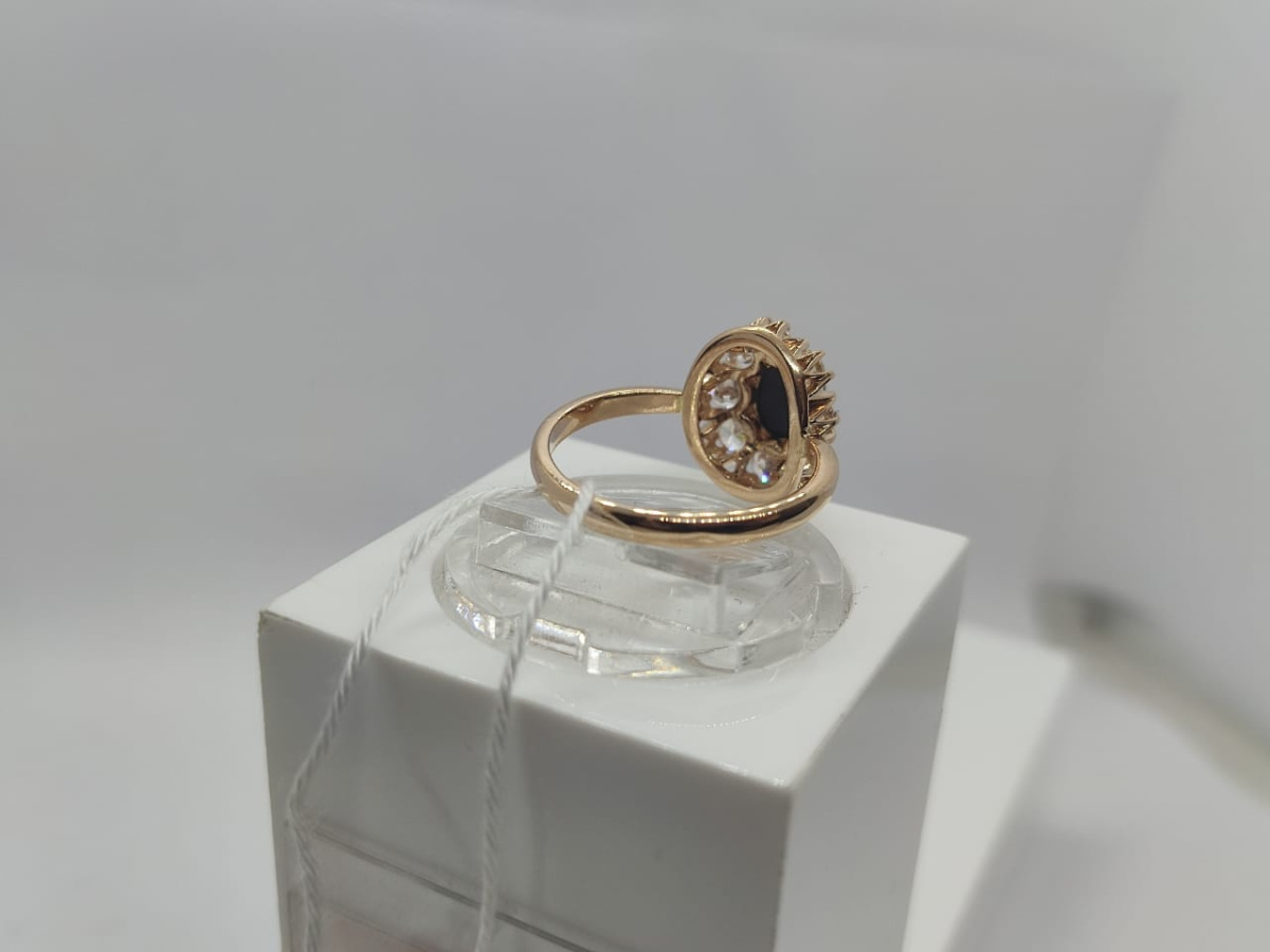 КОЛЬЦО С КАМНЯМИ (Au 585)