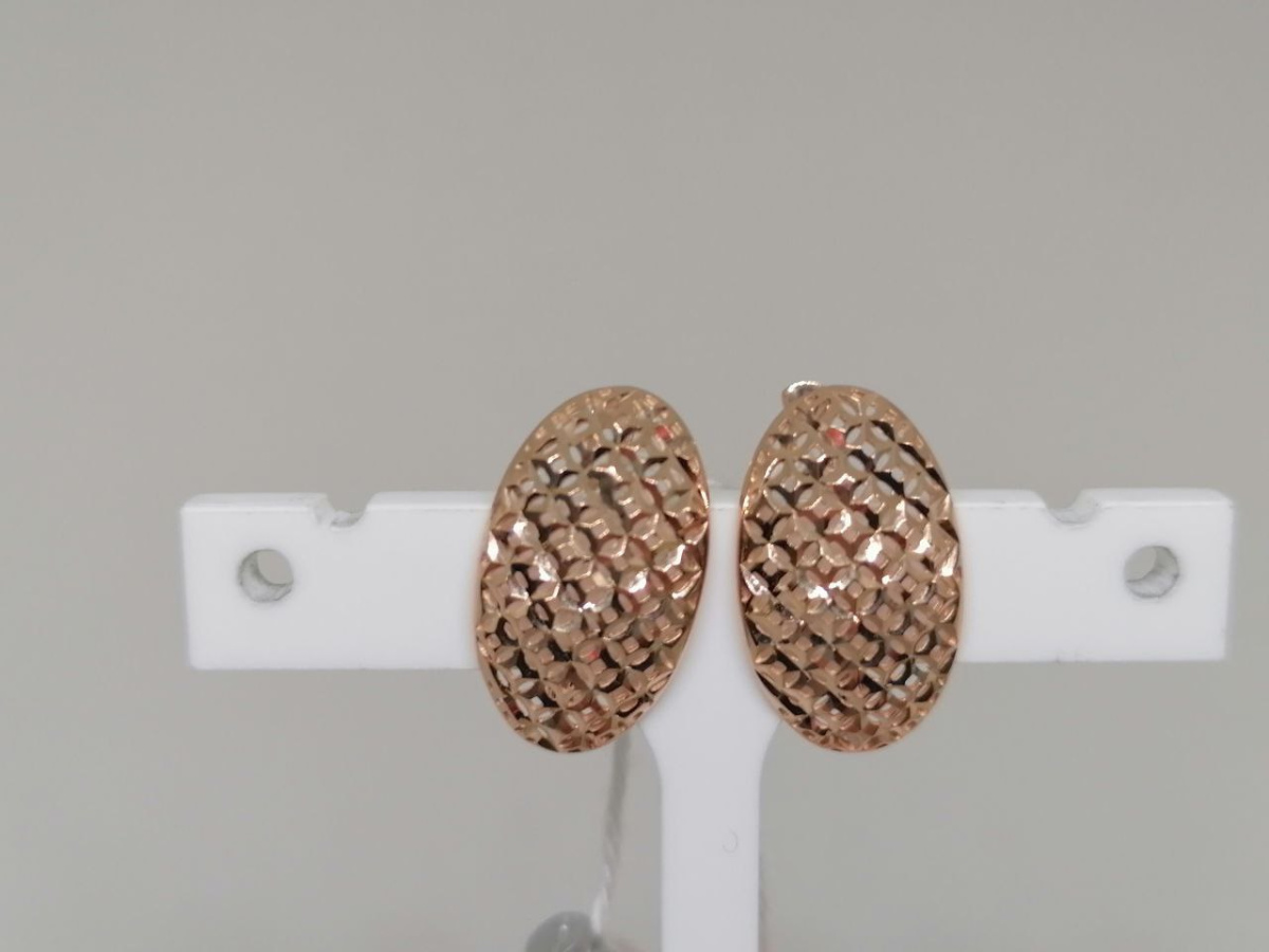 СБКМ585 СЕРЬГИ БЕЗ КАМНЯ (Au 585)