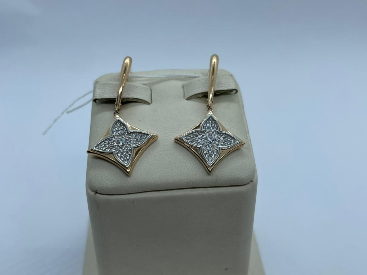 СЕРЬГИ С КАМНЯМИ (Au 585) СЕРЬГИ С КАМНЯМИ (Au 585)