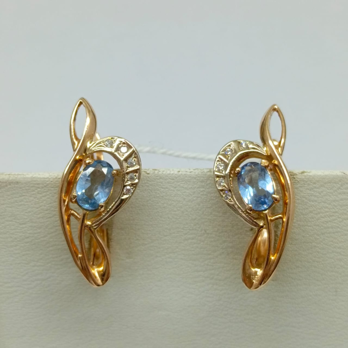 СЕРЬГИ С КАМНЯМИ (Au 585)