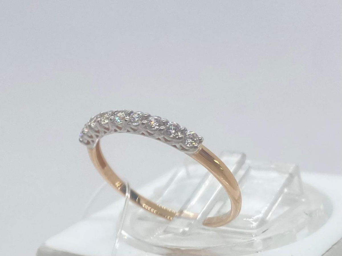 КОЛЬЦО С КАМНЯМИ (Au 585)