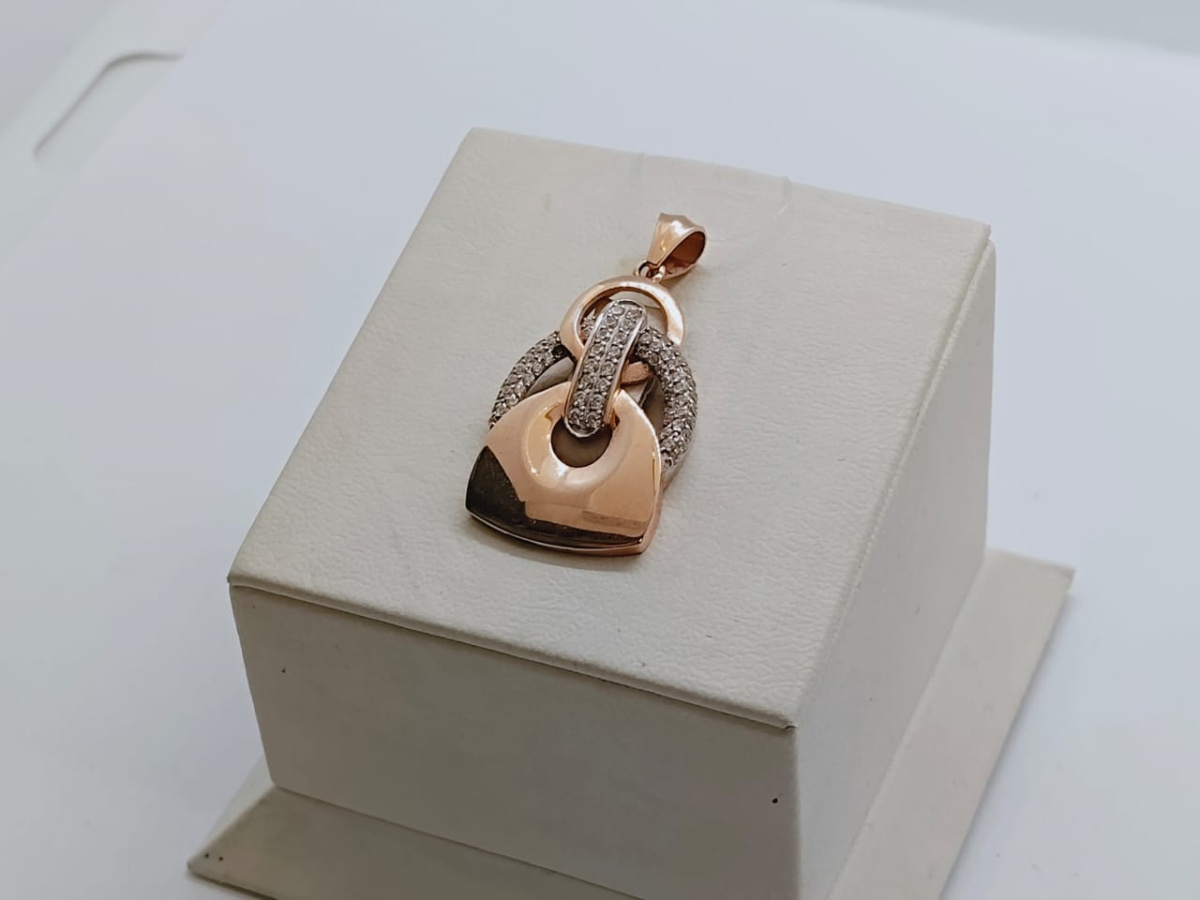 ПОДВЕСКА С КАМНЯМИ (Au 585)