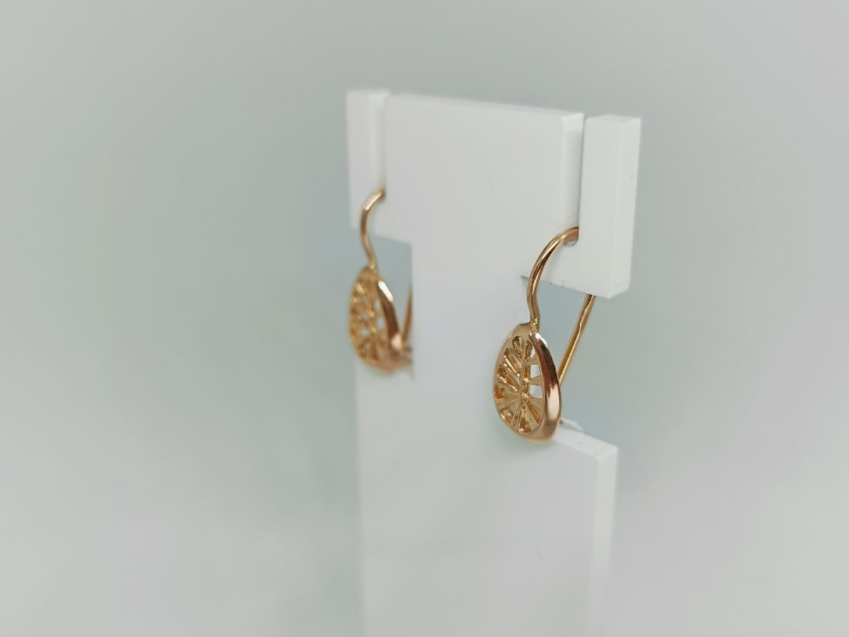 СБКМ583 СЕРЬГИ БЕЗ КАМНЯ (Au 583)