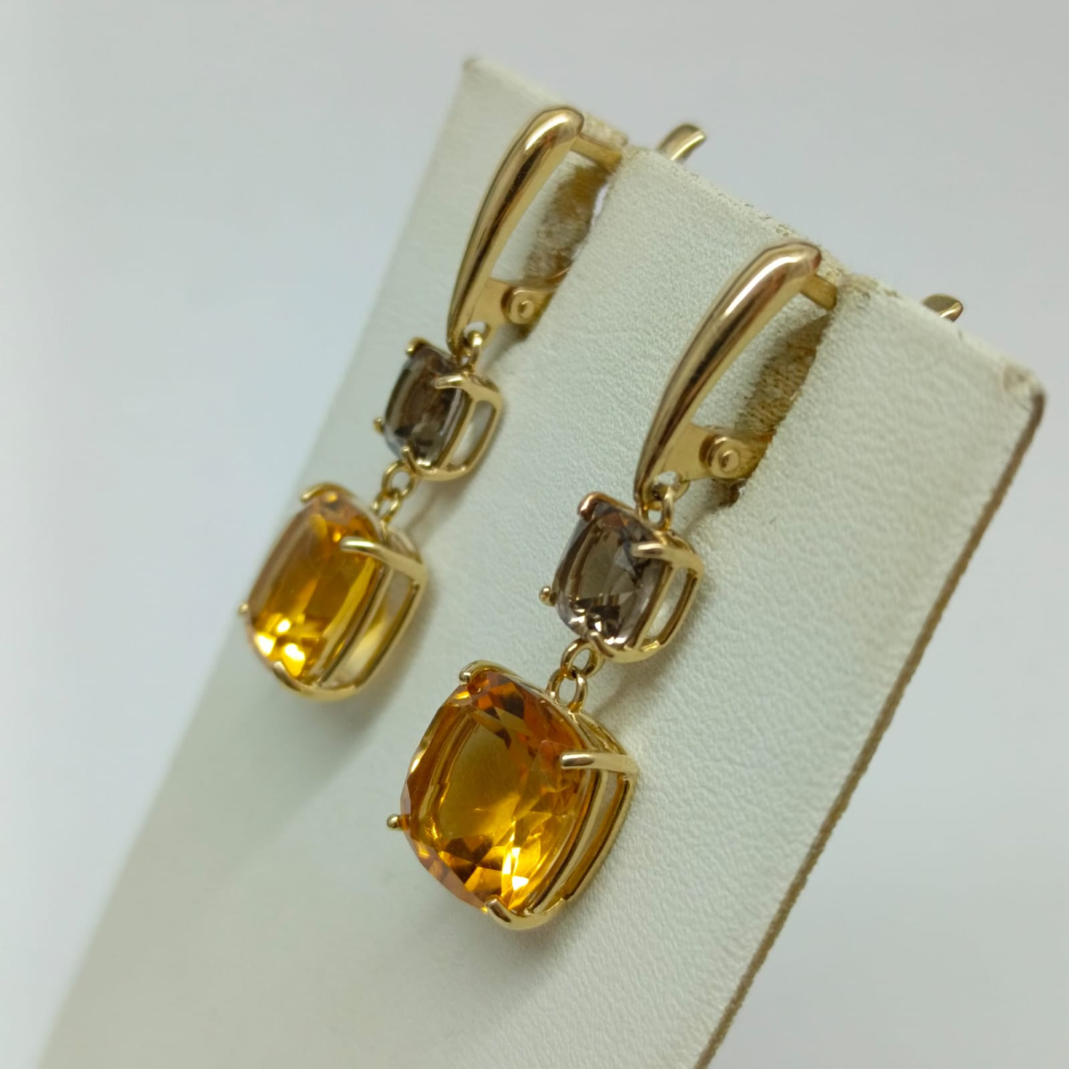 СКМИ585 СЕРЬГИ С КАМНЯМИ (Au 585)