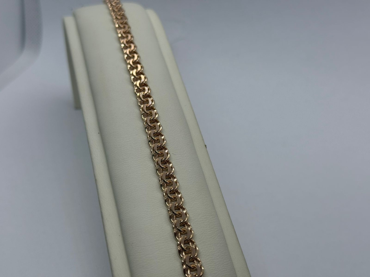 670009024 БРАСЛЕТ ПУСТОТЕЛЫЙ Бисмарк (Au 585) 670009024 БРАСЛЕТ ПУСТОТЕЛЫЙ Бисмарк (Au 585)