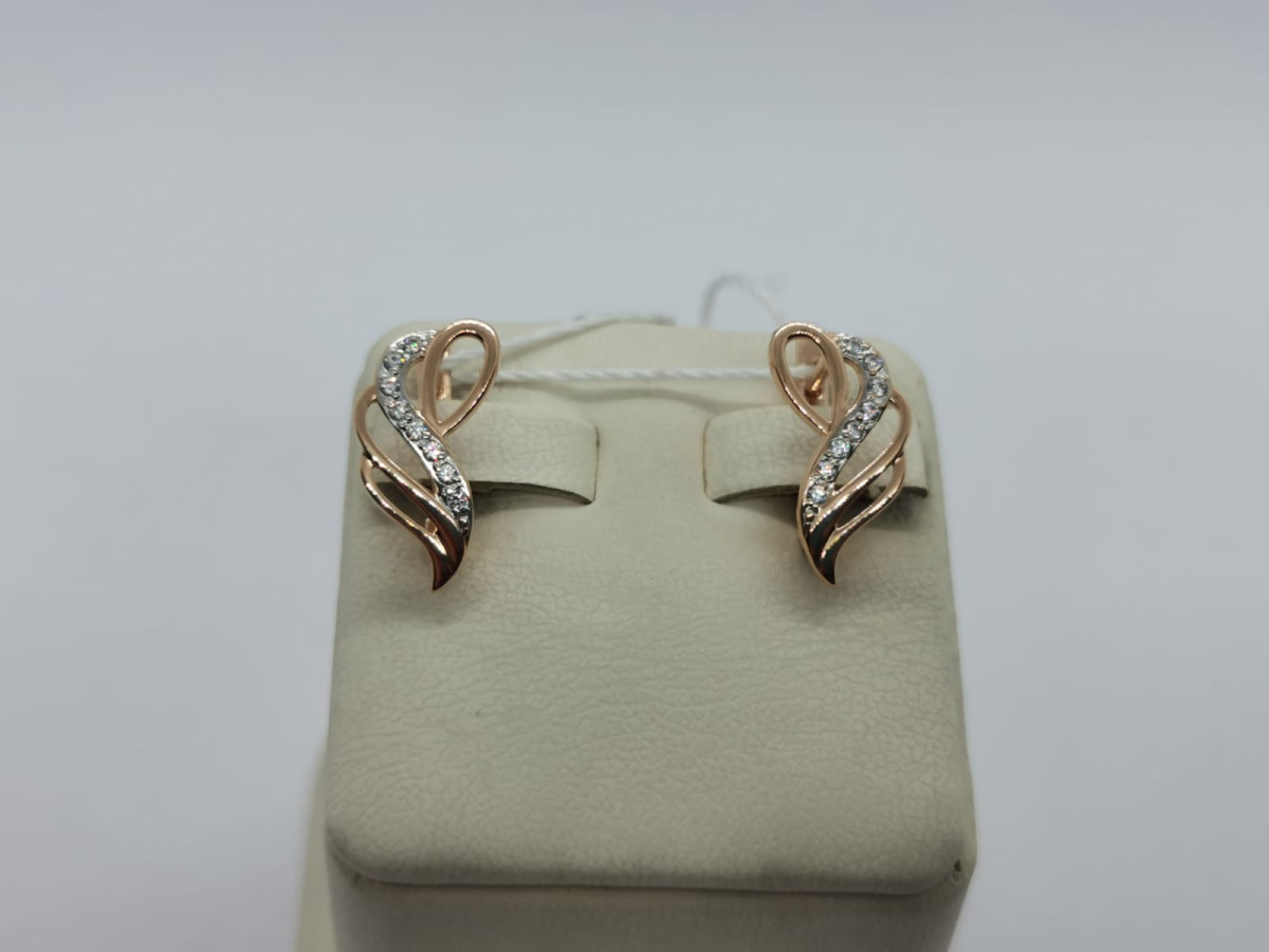 СЕРЬГИ С КАМНЯМИ (Au 585)