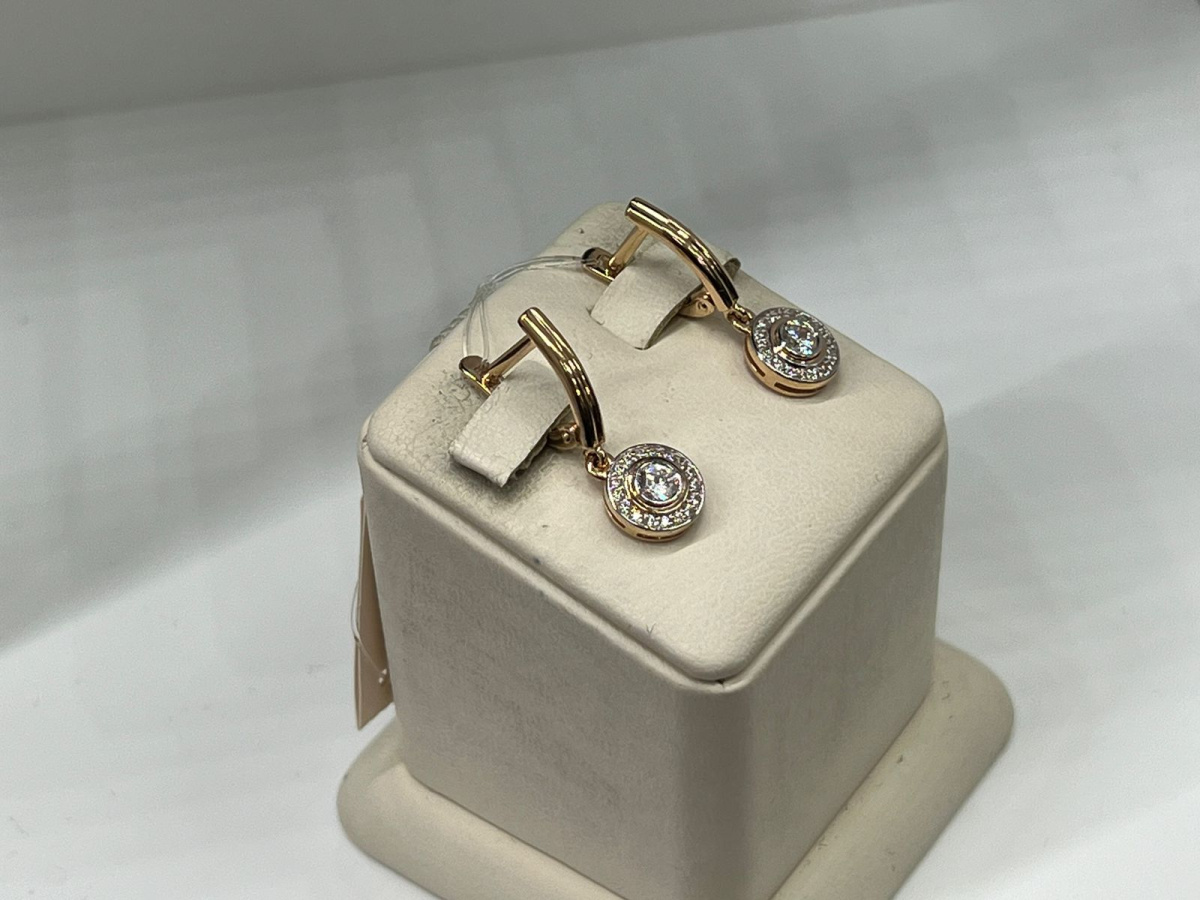 СЕРЬГИ С КАМНЯМИ (Au 585)