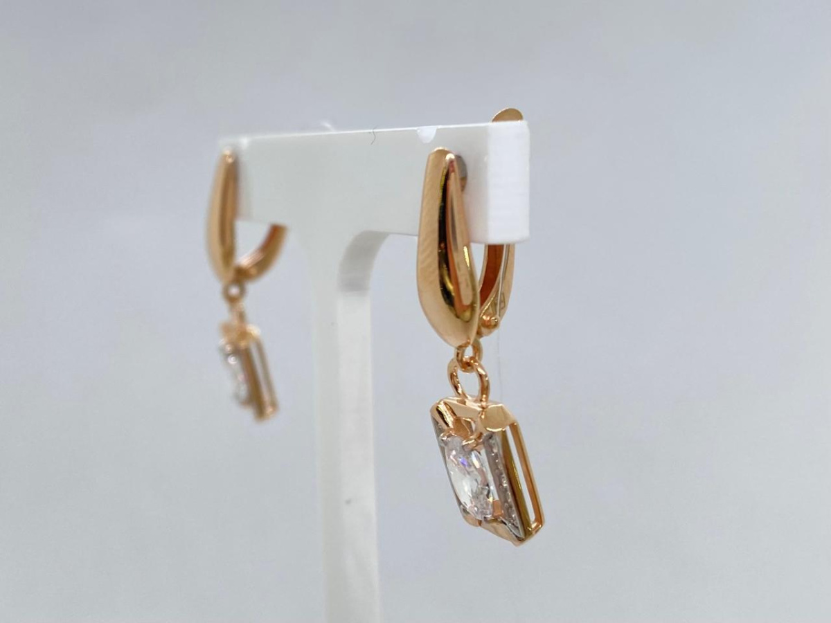 СЕРЬГИ С КАМНЯМИ (Au 585)