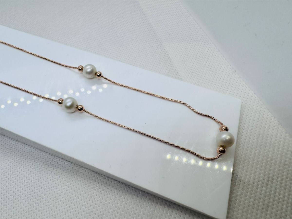 КОЛЬЕ С КАМНЯМИ Au 585