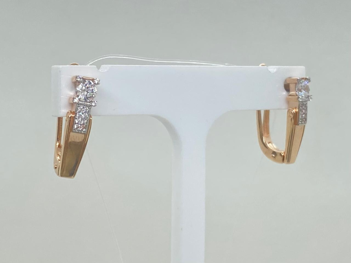 СЕРЬГИ С КАМНЯМИ (Au 585)