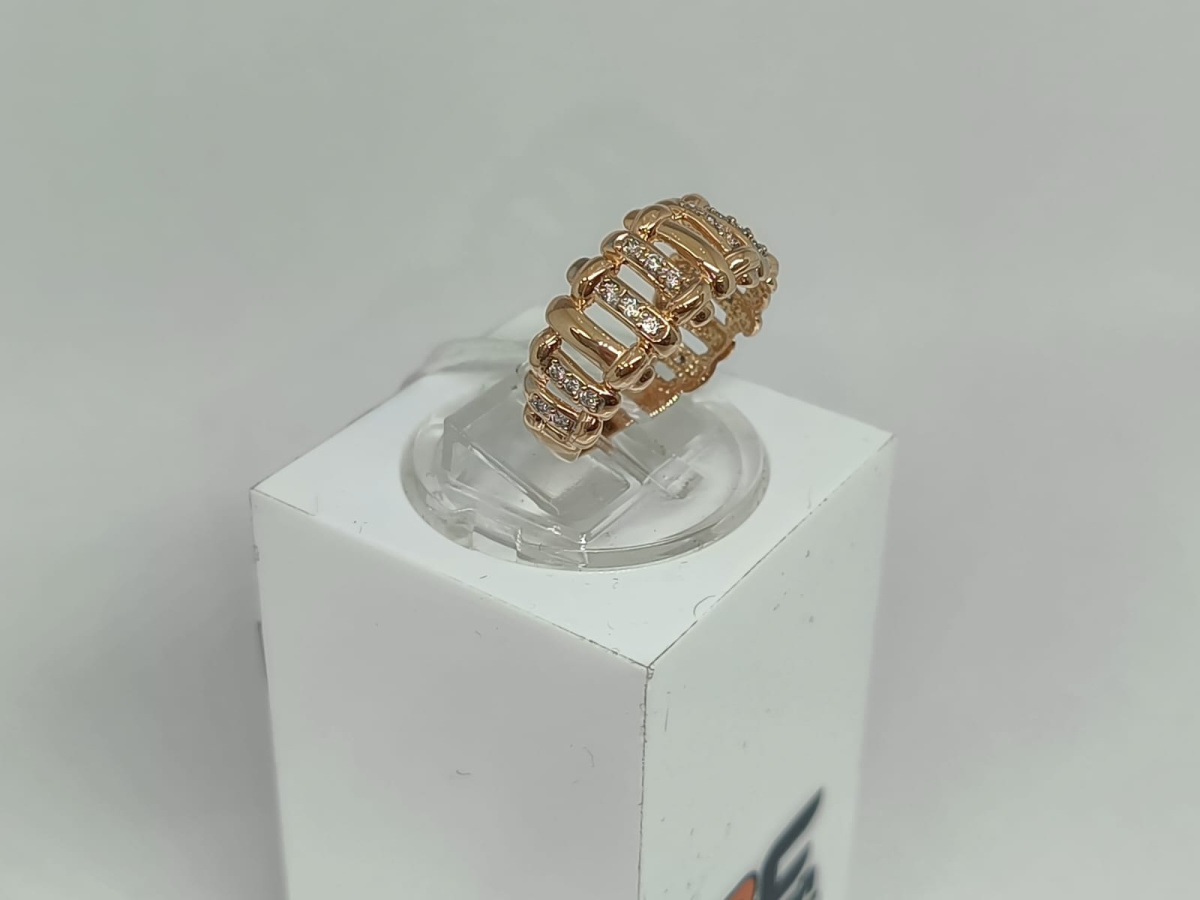 КОЛКМИ585 КОЛЬЦО С КАМНЯМИ (Au 585)