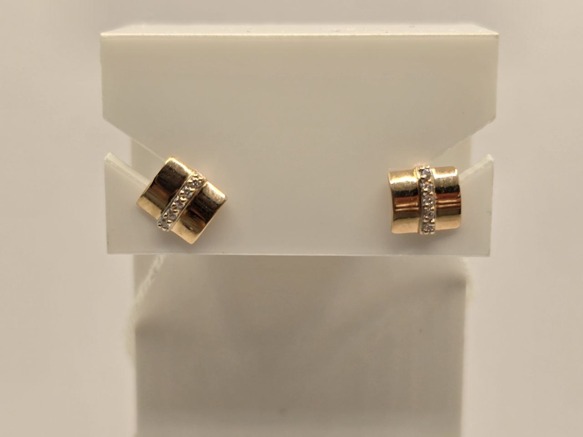 СПУС585 СЕРЬГИ ПУСЕТЫ (Au 585)