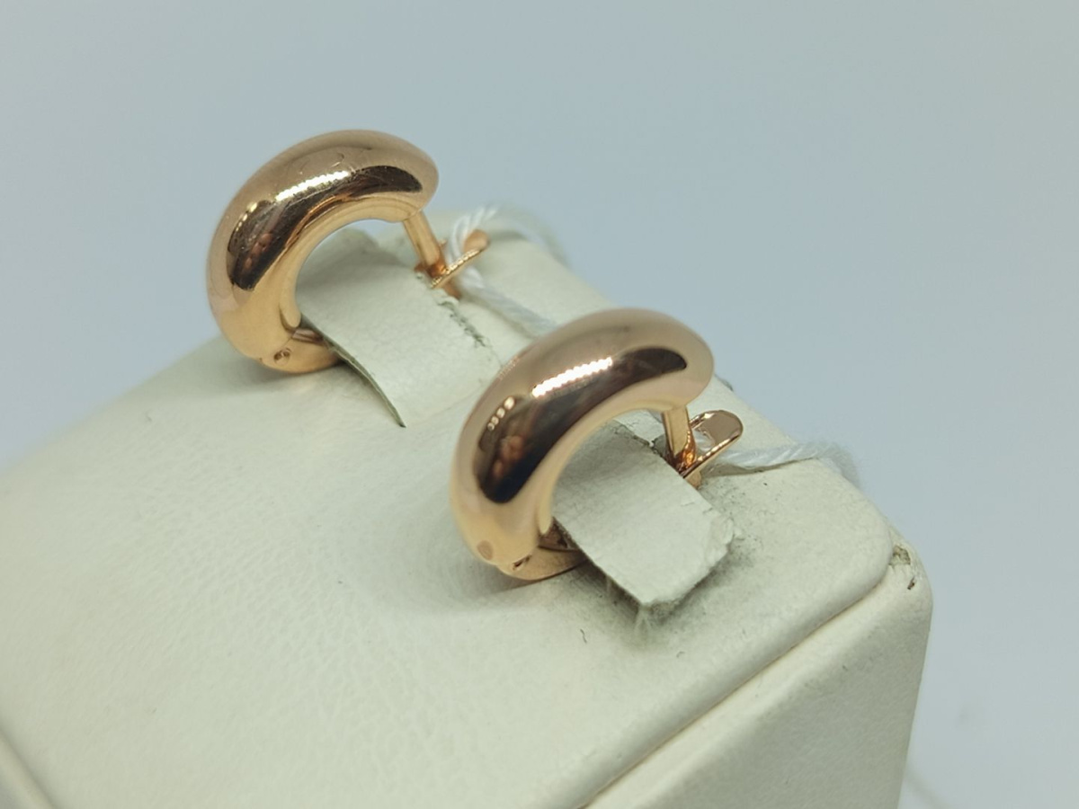 СЕРЬГИ БЕЗ КАМНЯ (Au 585)