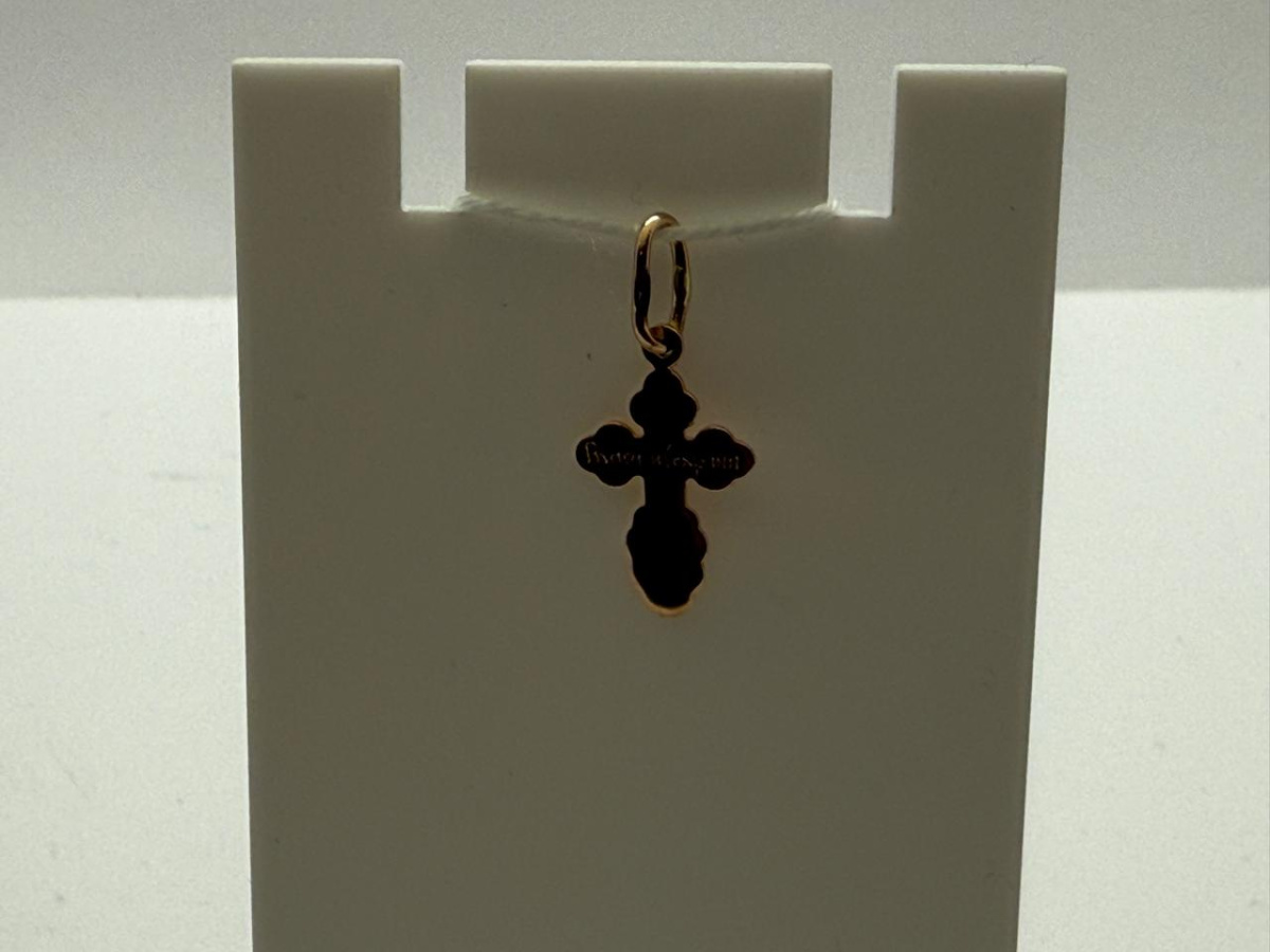 ПОДВЕСКА КРЕСТ БЕЗ КАМНЯ (Au 585)