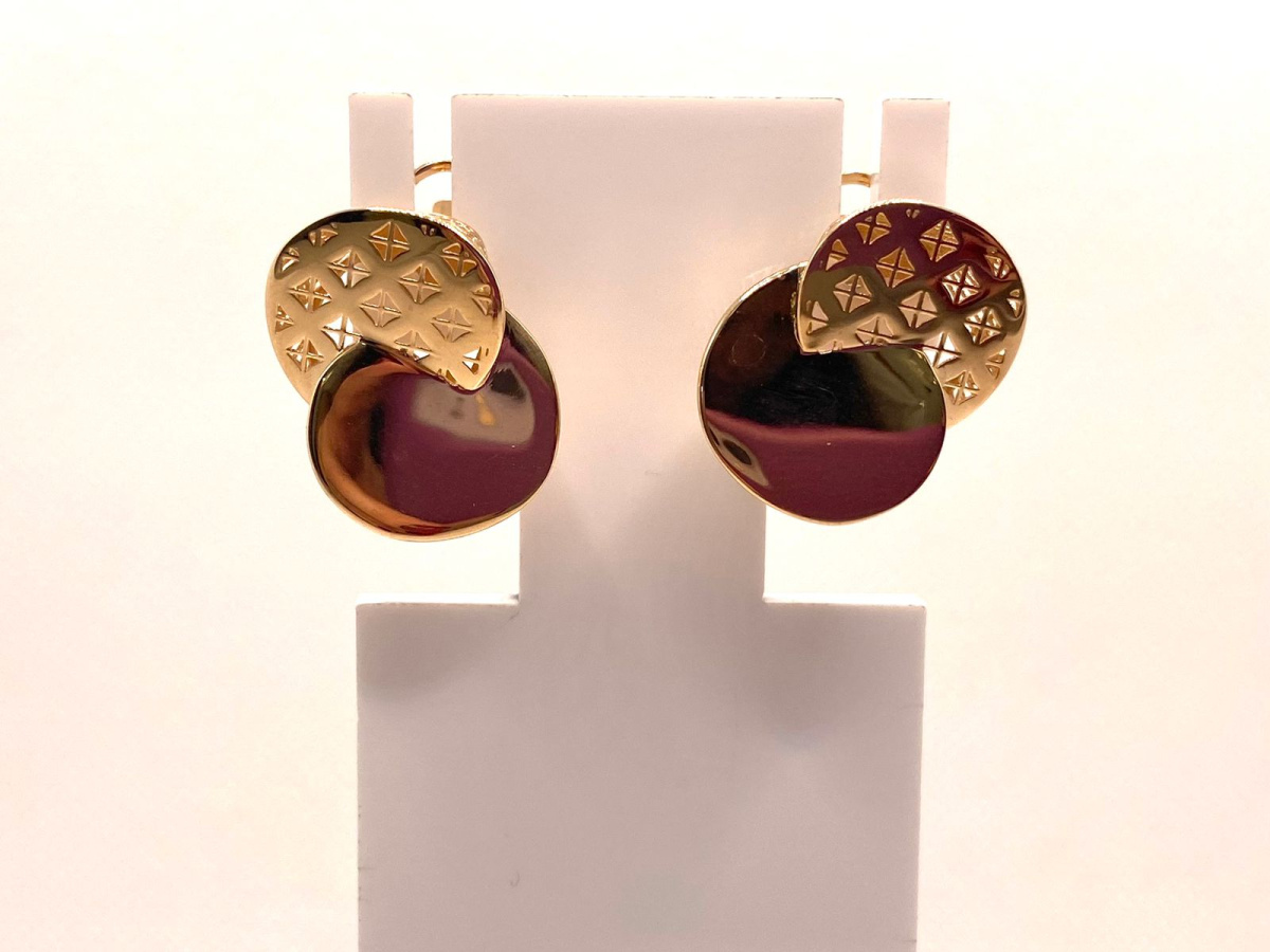 СЕРЬГИ БЕЗ КАМНЯ (Au 585)