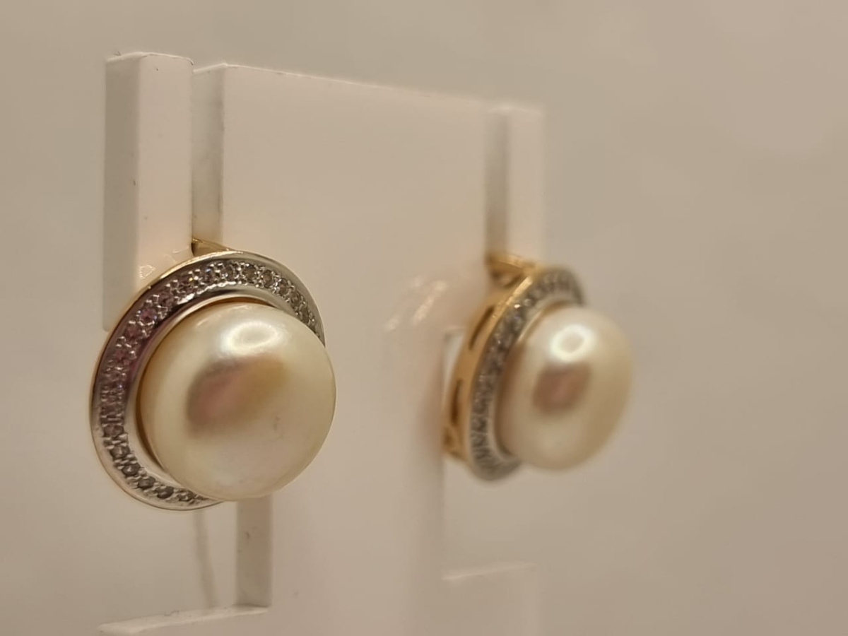 СЕРЬГИ С КАМНЯМИ (Au 585)