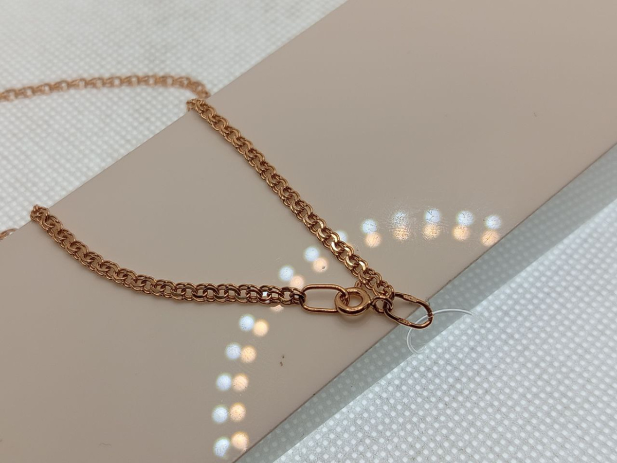 ЦЕПЬ ПУСТОТЕЛАЯ Бисмарк (Au 585)