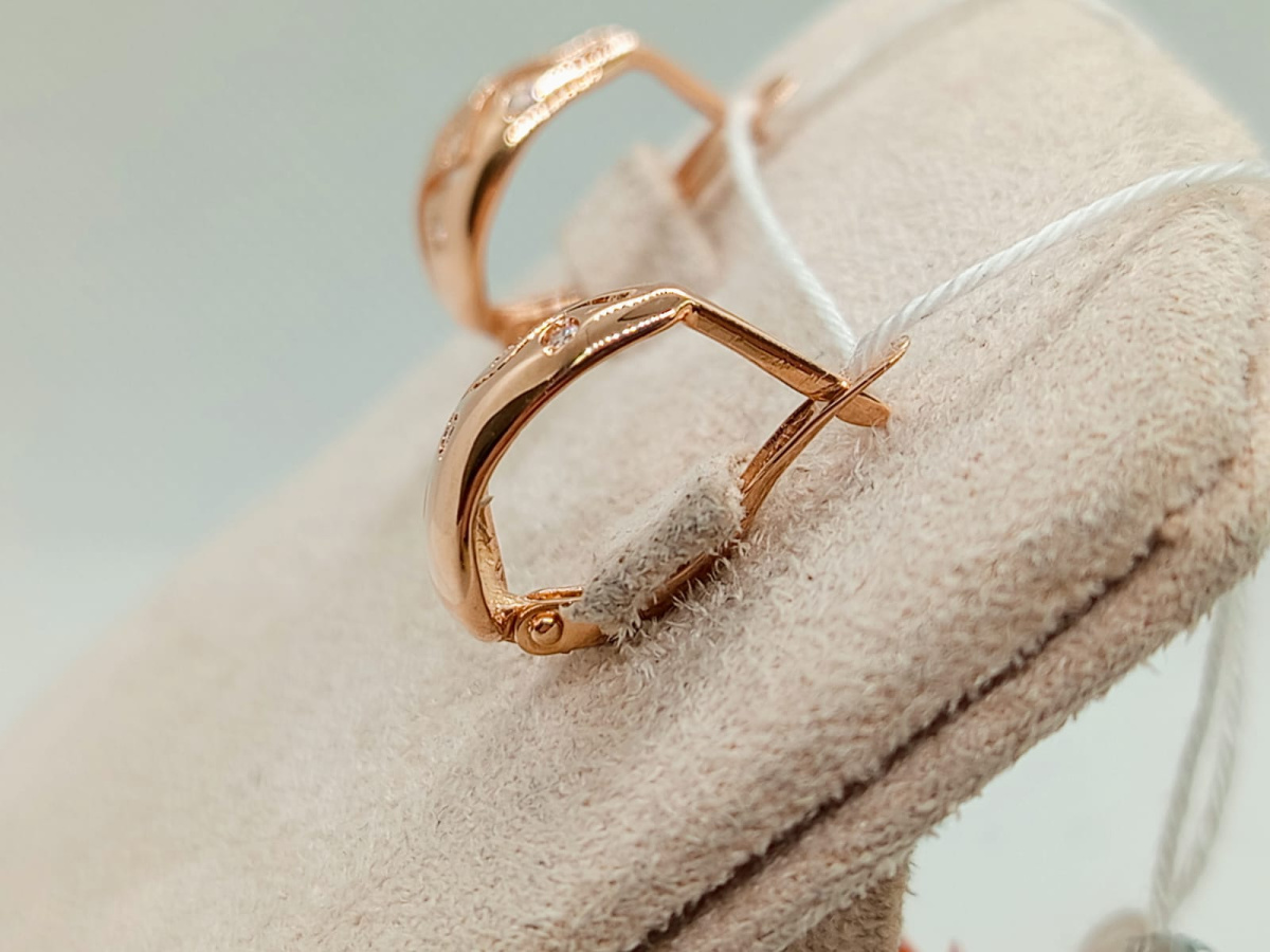 СКМИ585 СЕРЬГИ С КАМНЯМИ (Au 585)