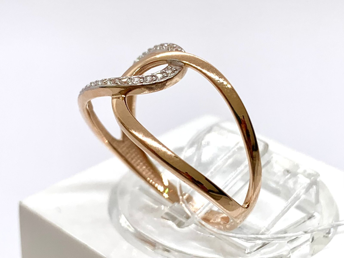 КОЛЬЦО С КАМНЯМИ (Au 585)