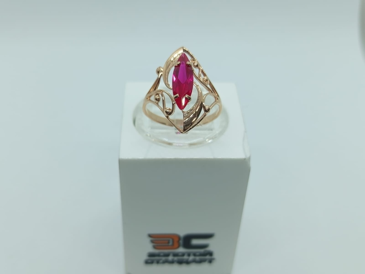 КОЛЬЦО С КАМНЕМ (Au 585)