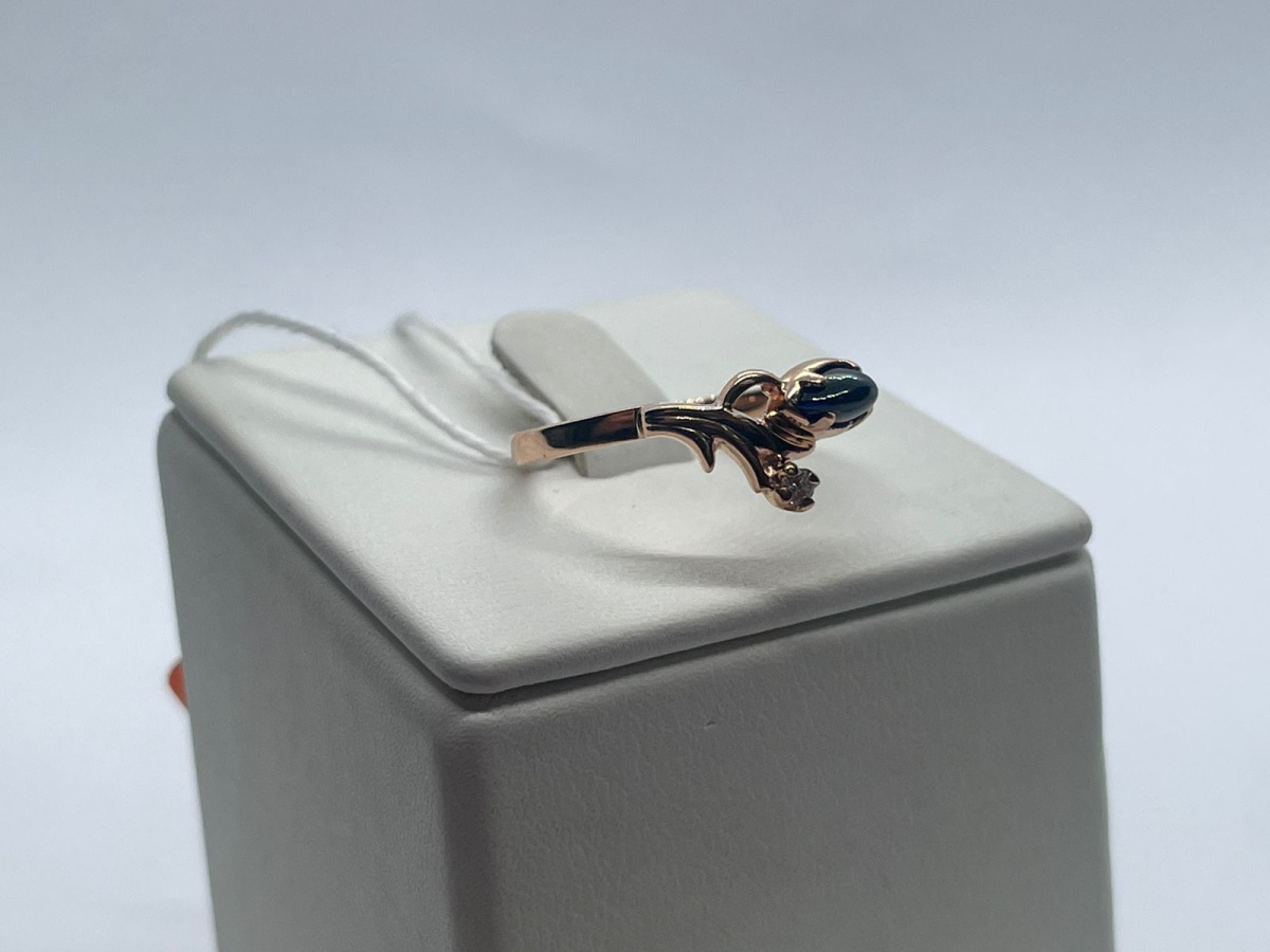 КОЛЬЦО С КАМНЯМИ (Au 585)