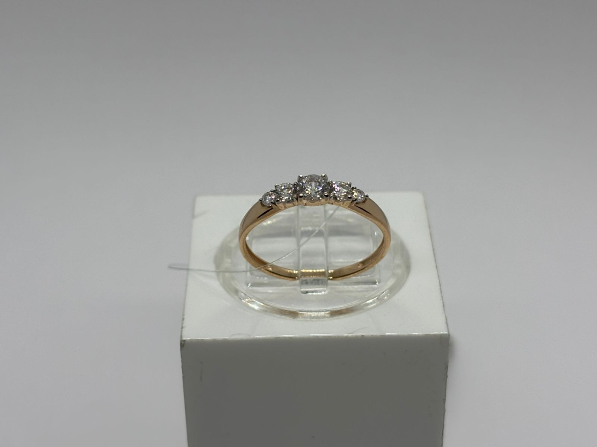 КОЛЬЦО С КАМНЯМИ (Au 585)