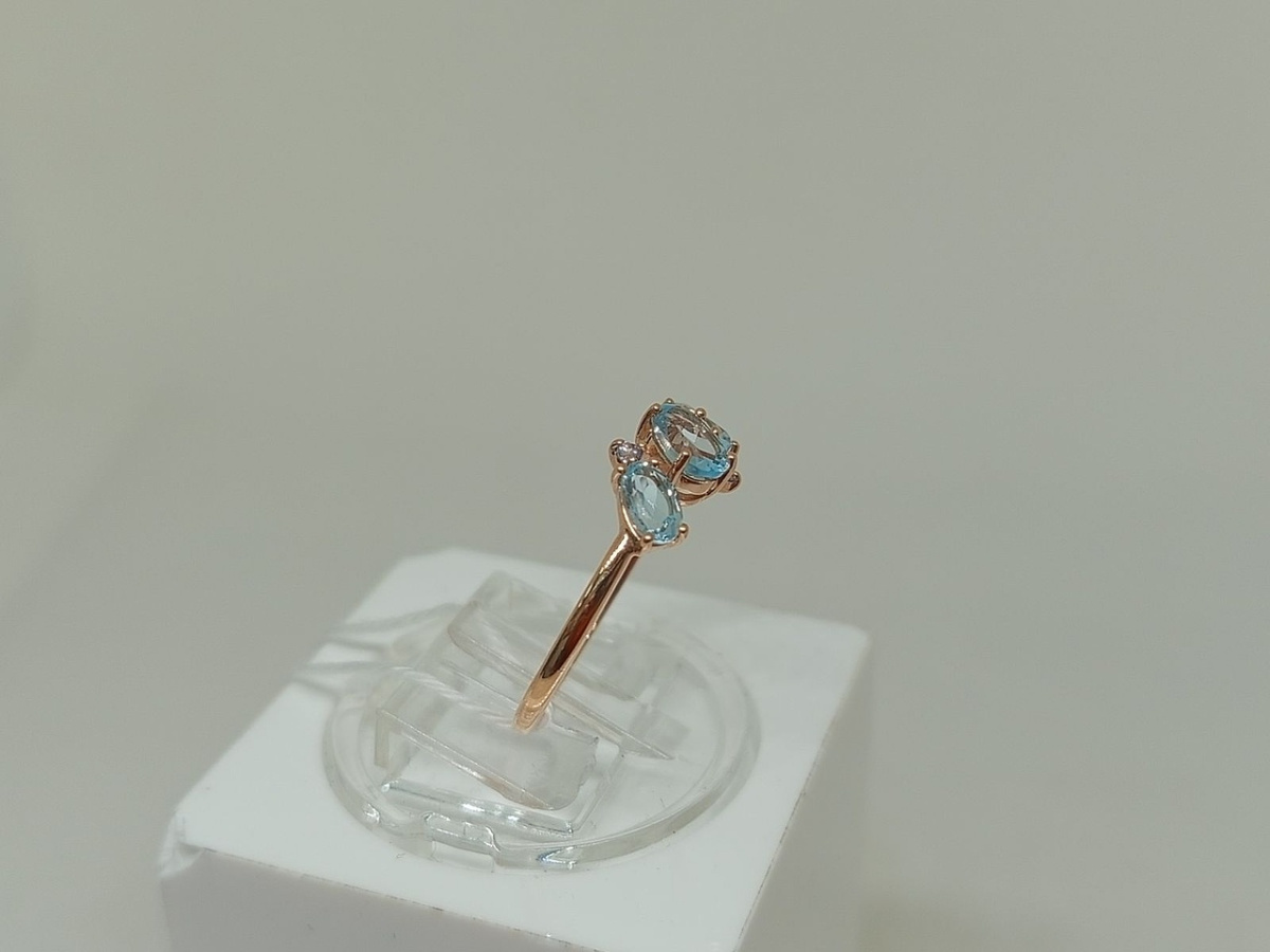 КОЛЬЦО С КАМНЯМИ (Au 585)