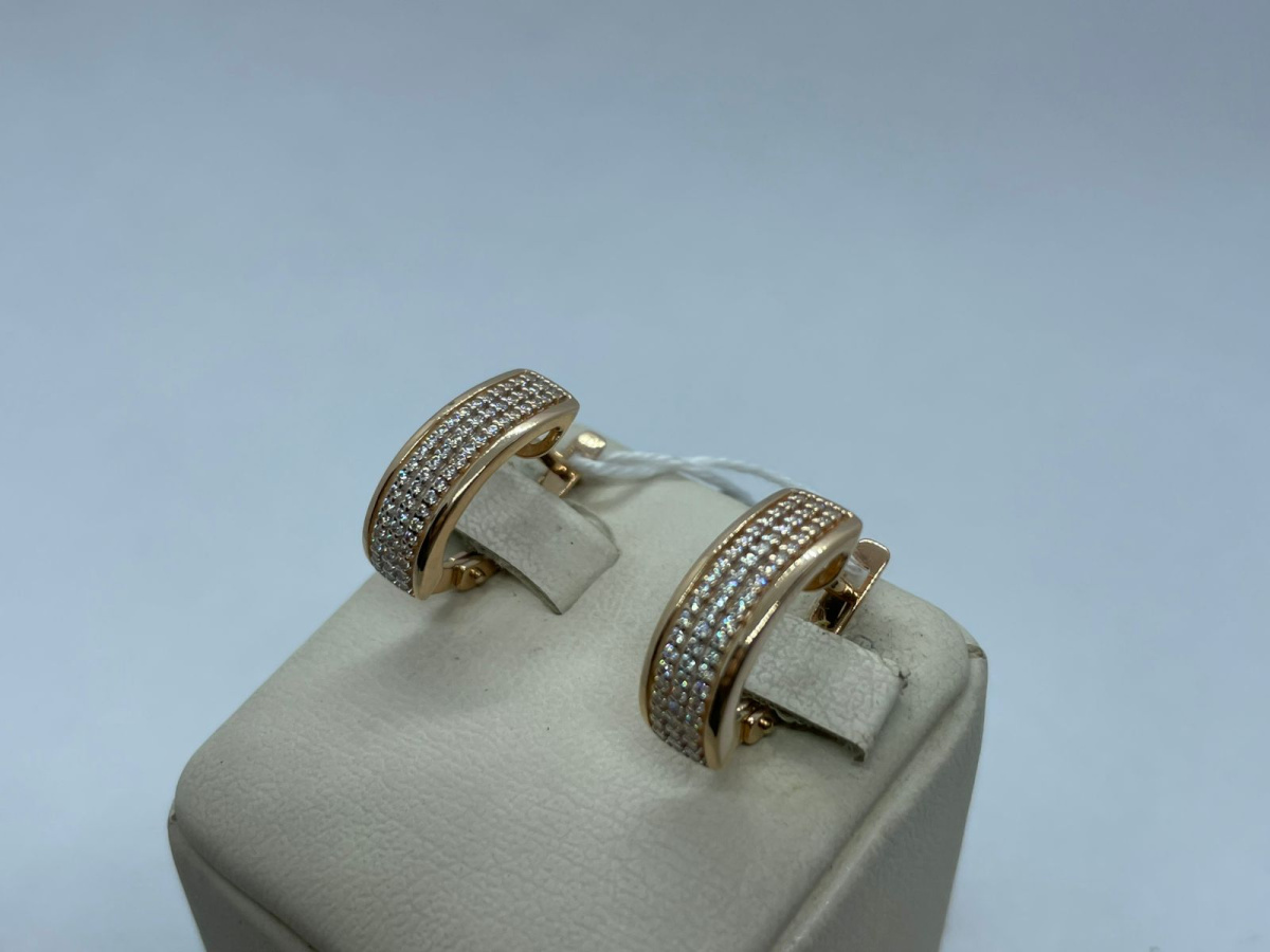 СЕРЬГИ С КАМНЯМИ (Au 585)