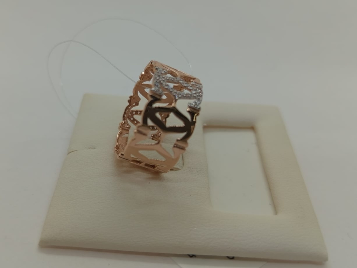 КОЛЬЦО С КАМНЯМИ (Au 585)