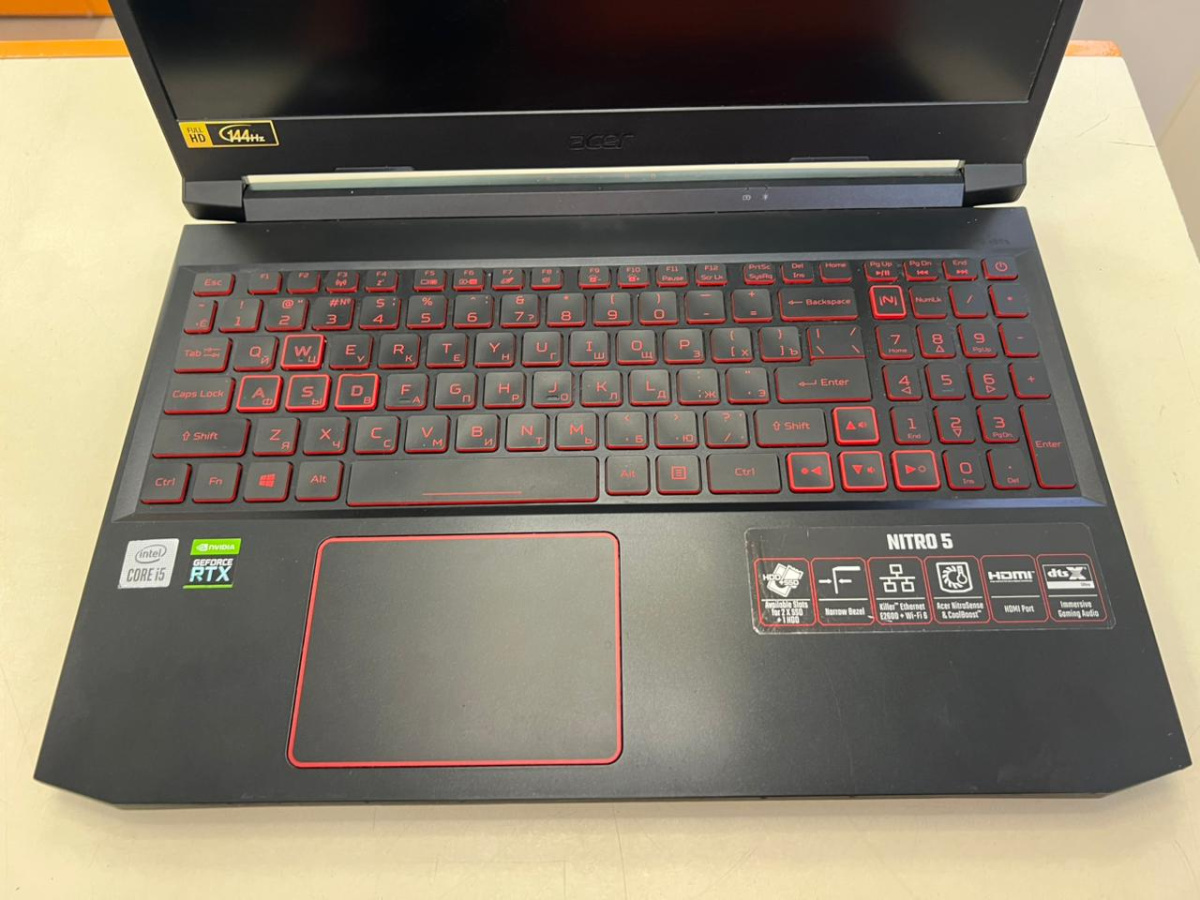 Ноутбук Acer; Core i5-10300H, GeForce RTX 3050, 16 Гб, 500 Гб, 2 Tb