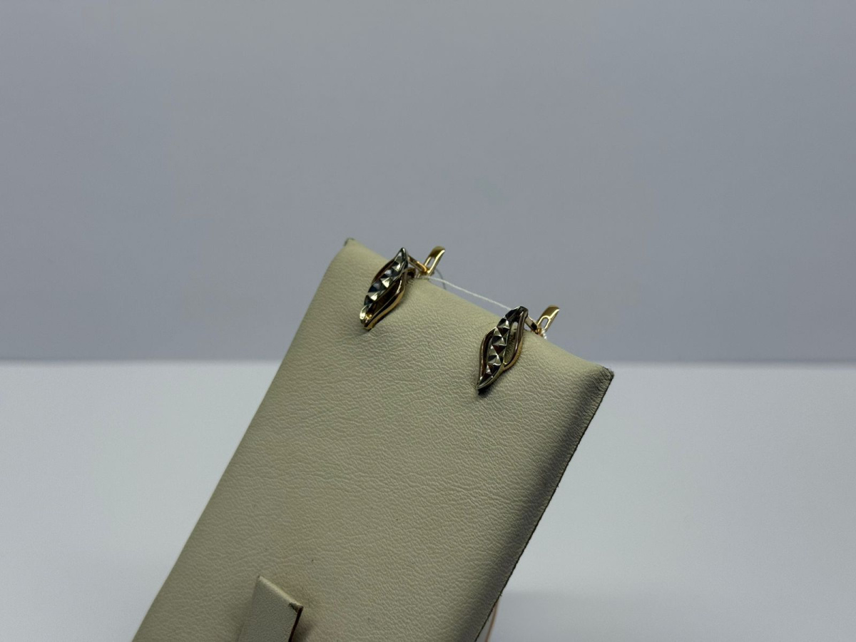 СЕРЬГИ БЕЗ КАМНЯ (Au 585)