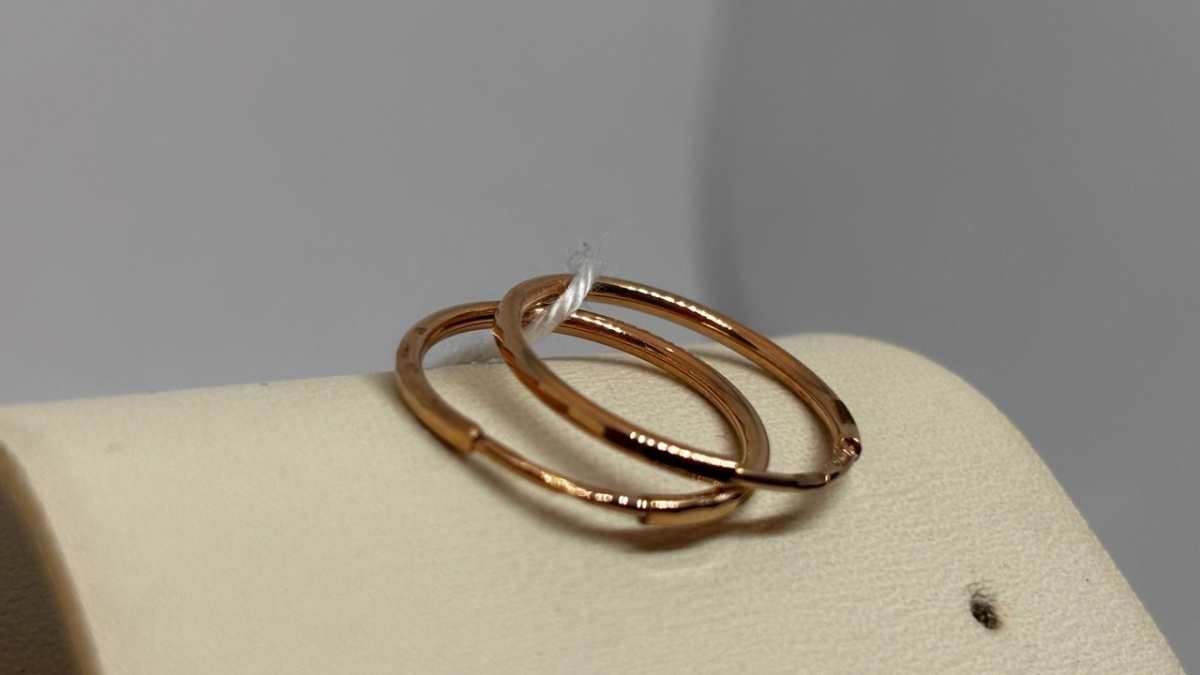 СКОН585 СЕРЬГИ КОНГО (Au 585)