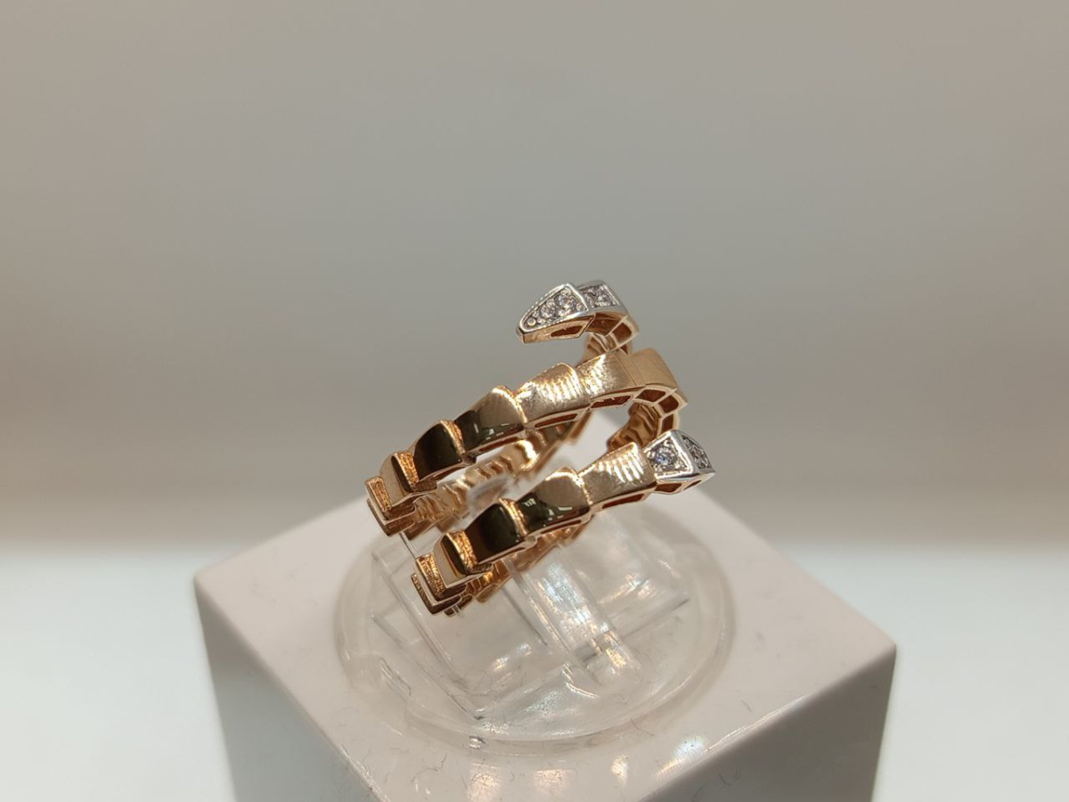 КОЛЬЦО С КАМНЯМИ (Au 585)